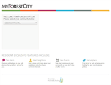 Tablet Screenshot of myforestcity.com